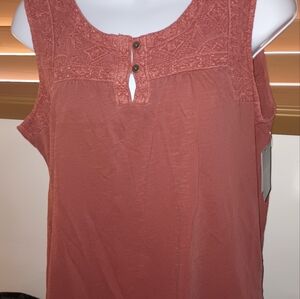 NWT lucky brand boho rust style top tank large